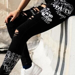Young-reckless Women's Black Jeans